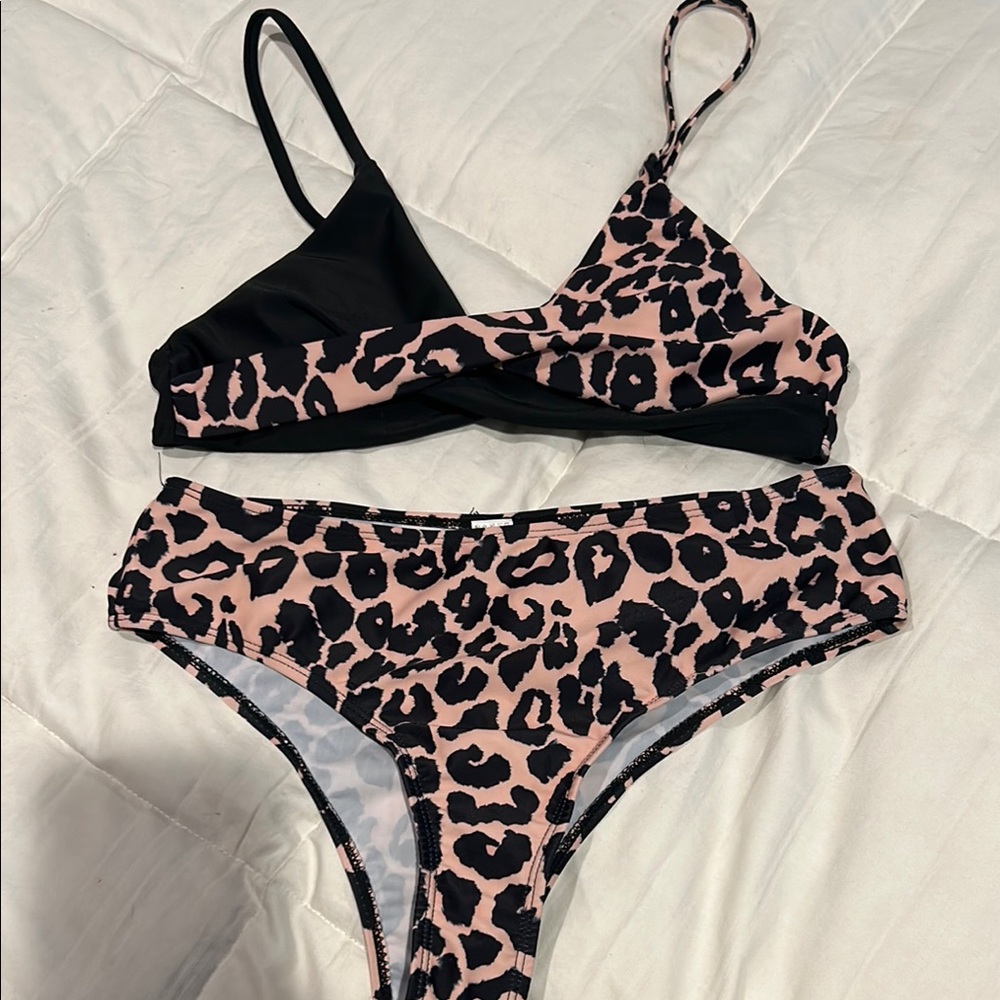 Leopard Print Bikini Set